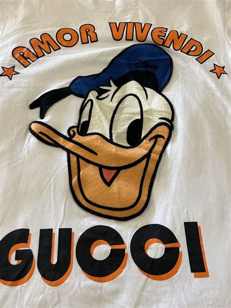 RARE AUTHENTIC GUCCI x Disney Donald Duck T Shirt M 